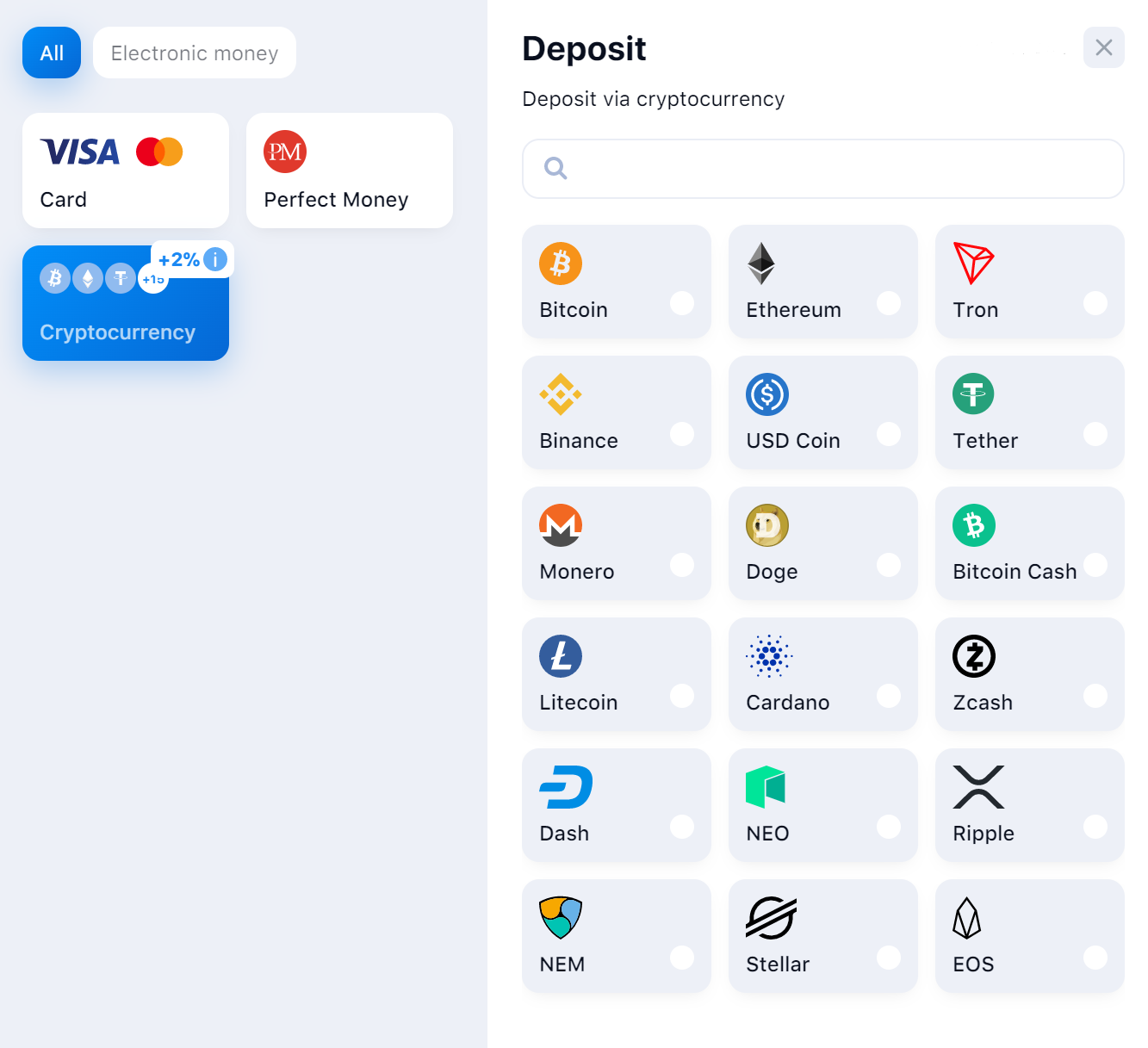  1win </span> deposit methods Crypto